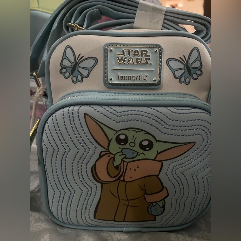 NWT Loungefly Star Wars Grogu Macarons Crossbody